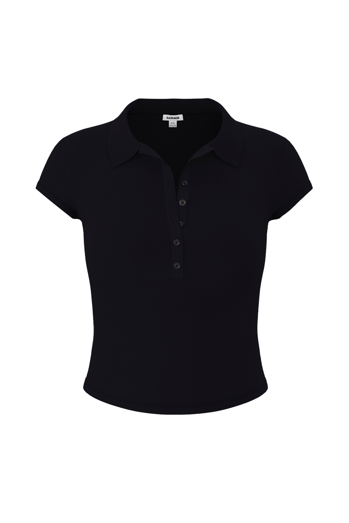 Sleek Short Sleeve Polo Top - Image 2