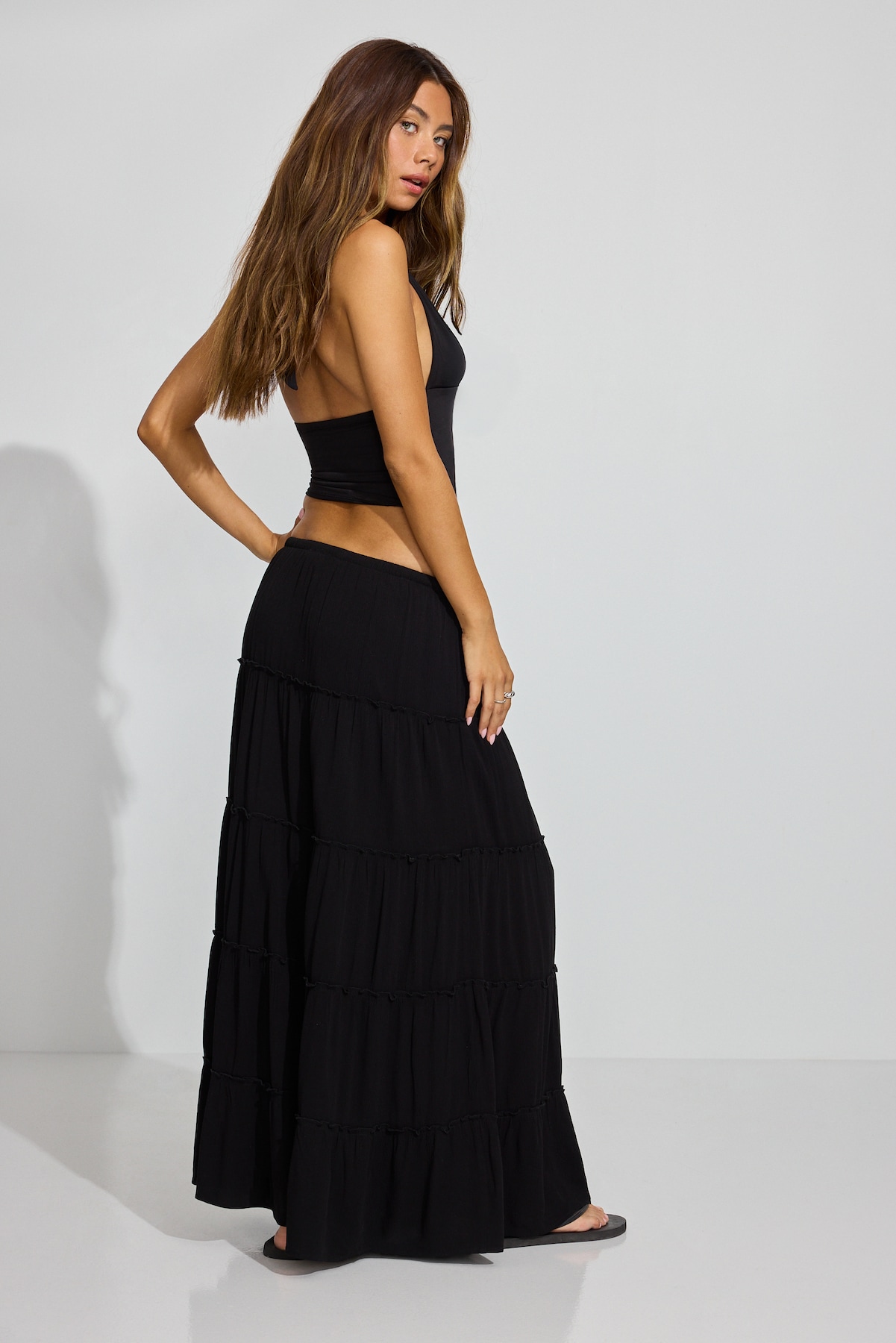 Tiered Maxi Skirt - Image 3
