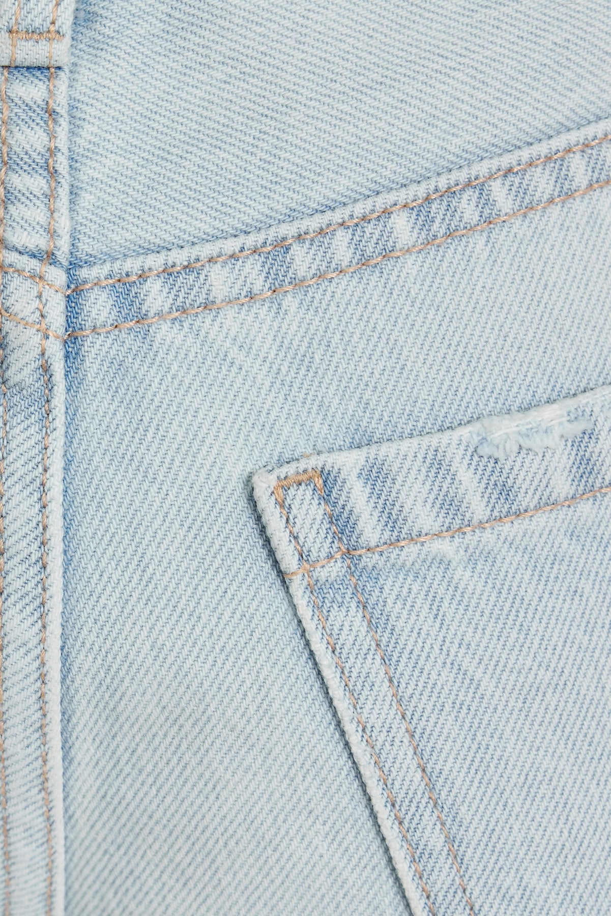 Low Rise Cuffed Denim Shorts - Image 4