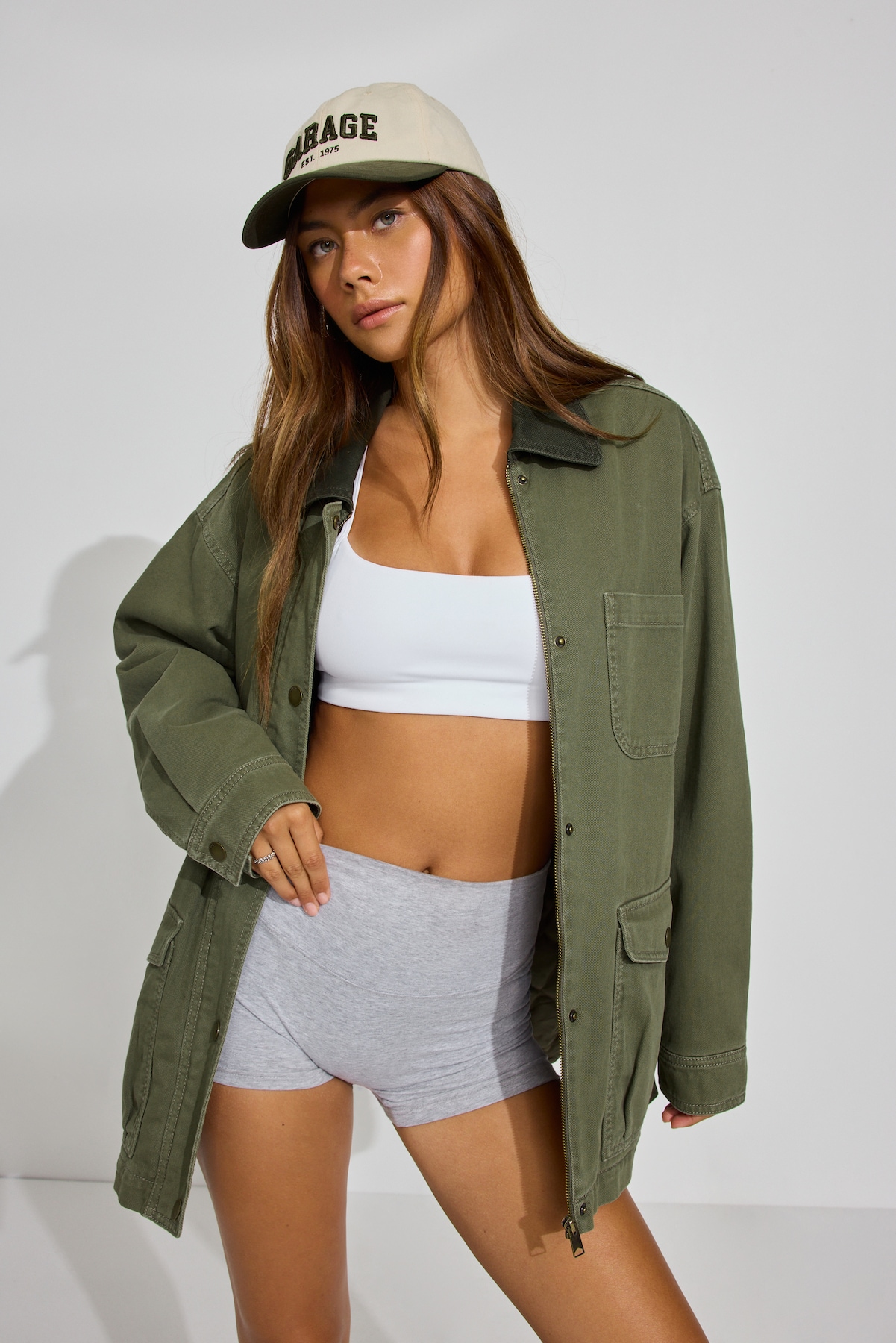 Alternative view of Long Twill Field Jacket