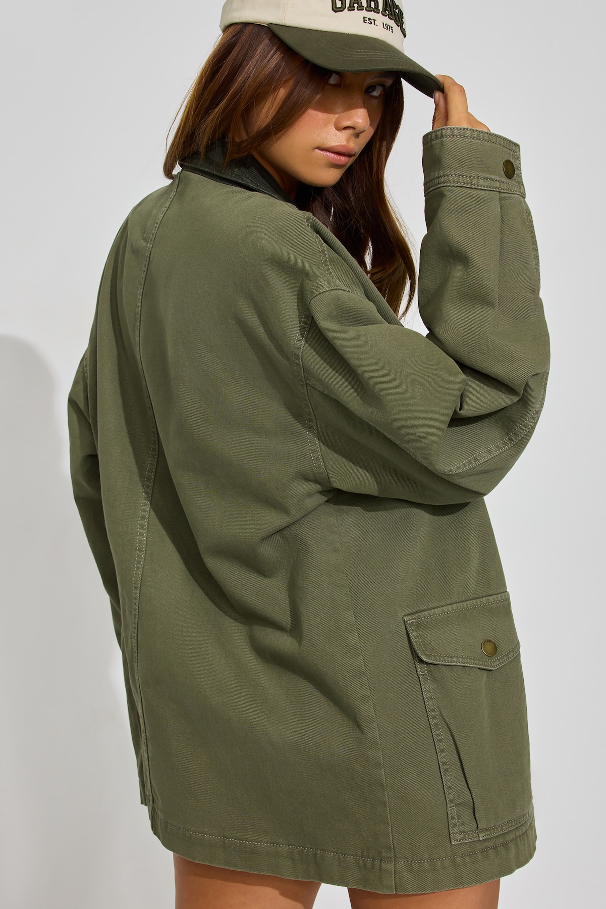 Long Twill Field Jacket - Image 3