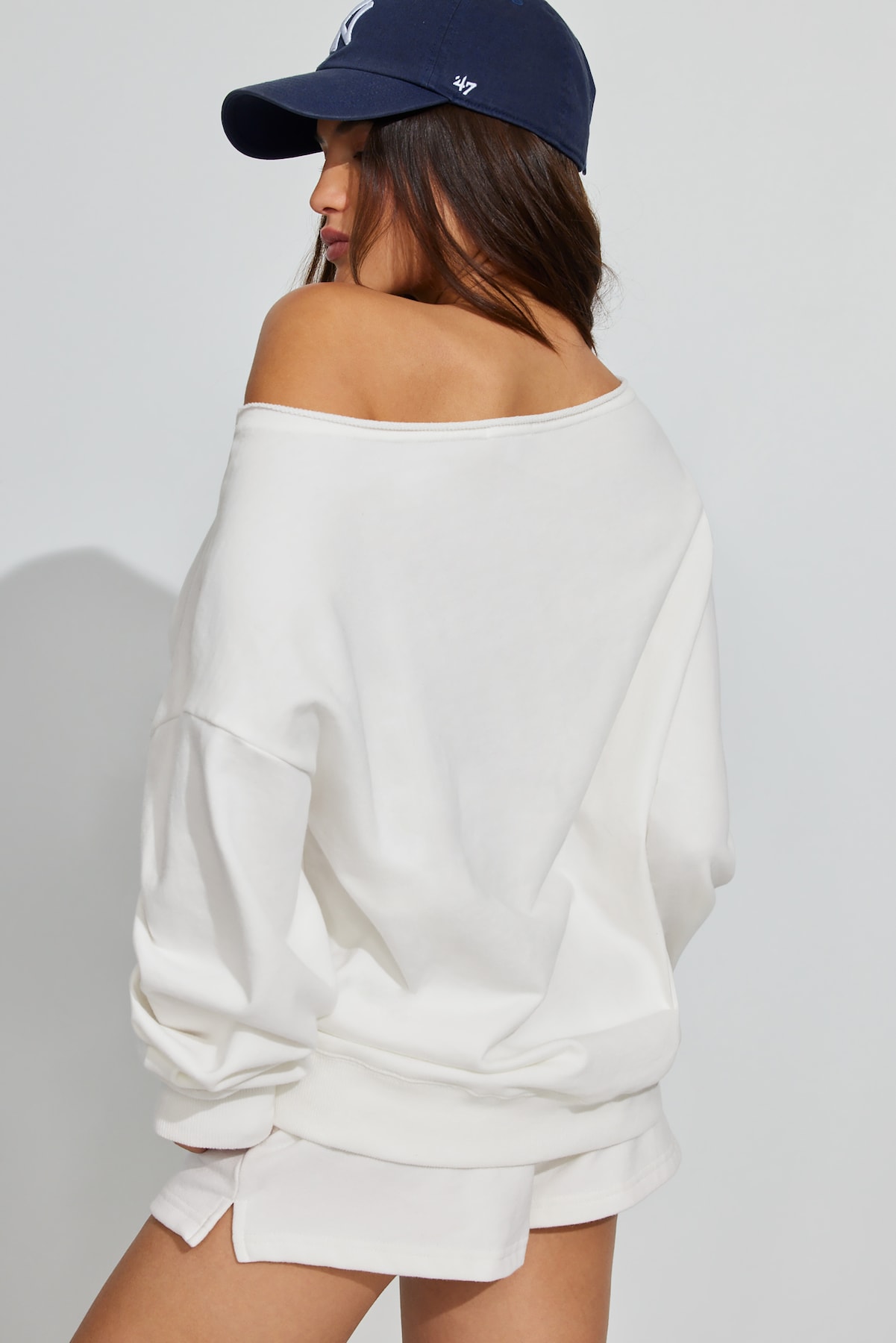 SoftTerry™ Off Shoulder Sweatshirt - Image 3