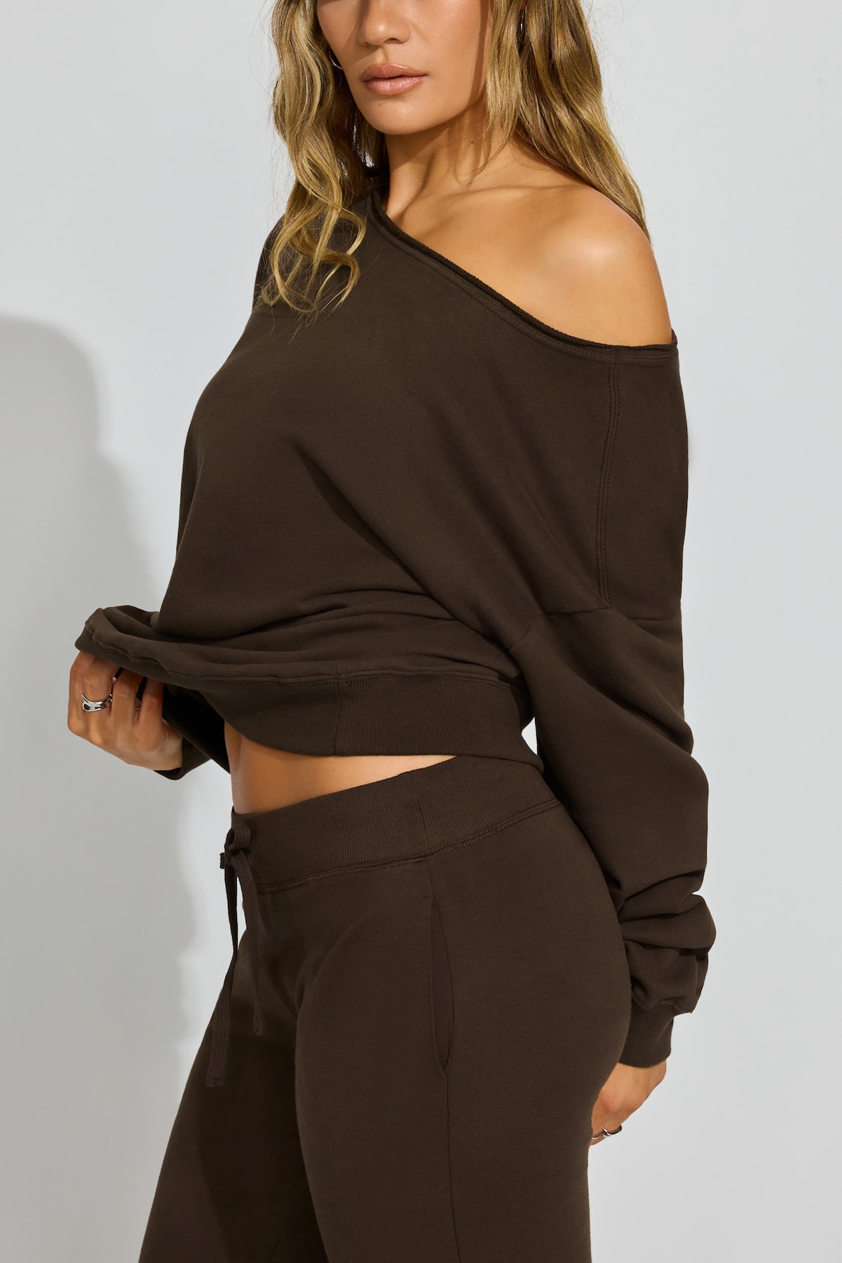 SoftTerry™ Off Shoulder Sweatshirt - Image 2
