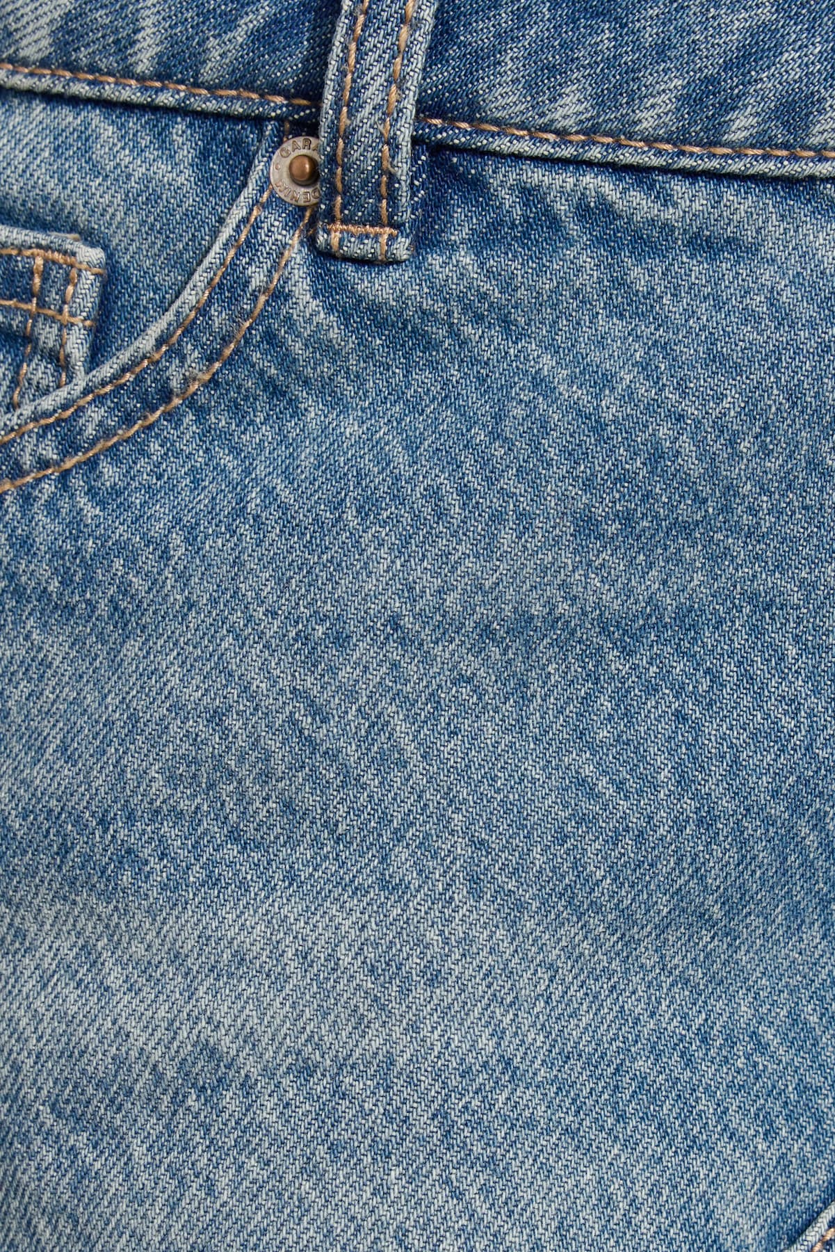 Denim Cut Off A-Line Skort - Image 4