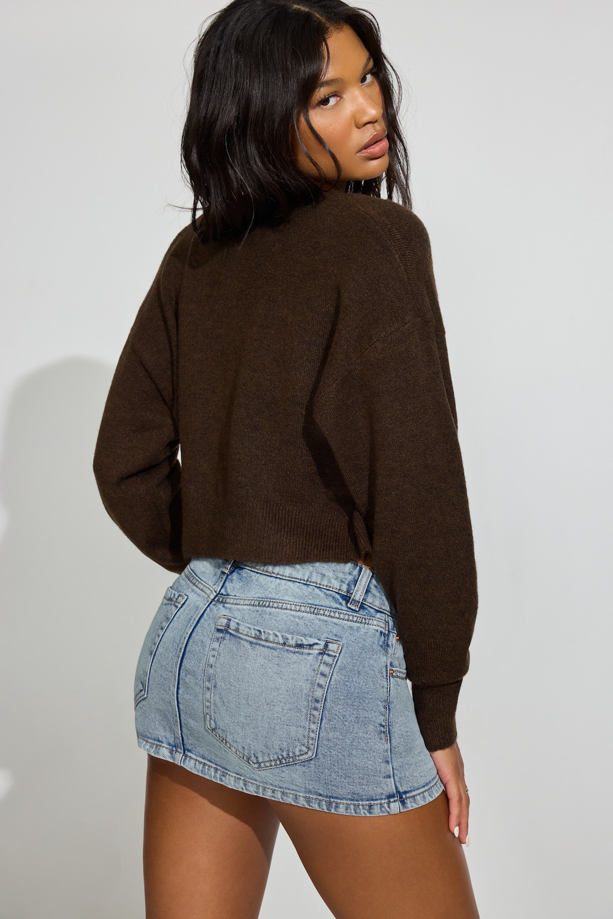 Renee Spongy Cropped Cardigan - Image 4
