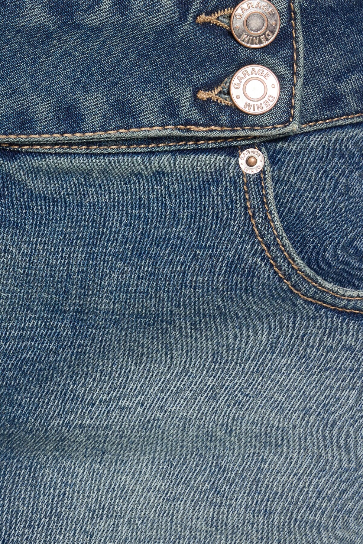 Denim Micro Skort - Image 5