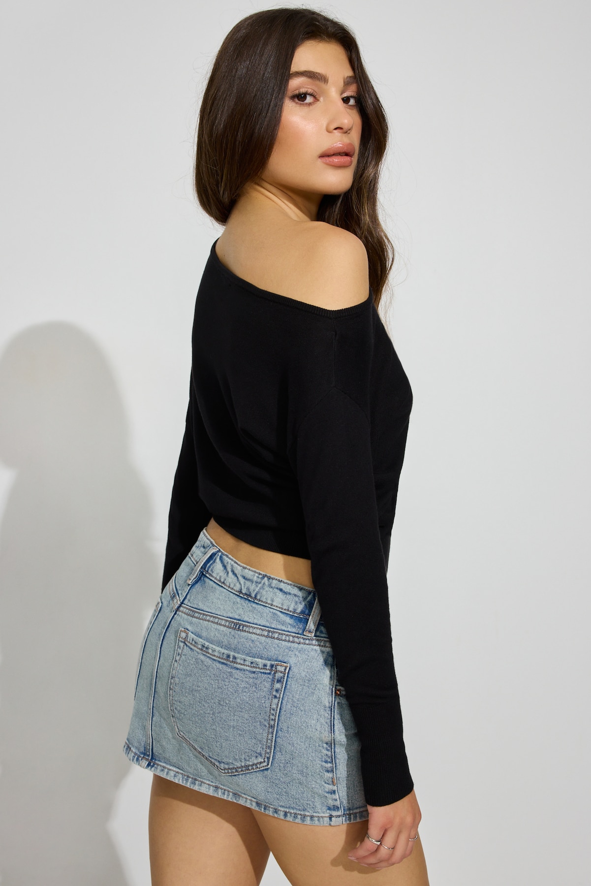 Rae Asymmetric Fine Sweater - Image 4