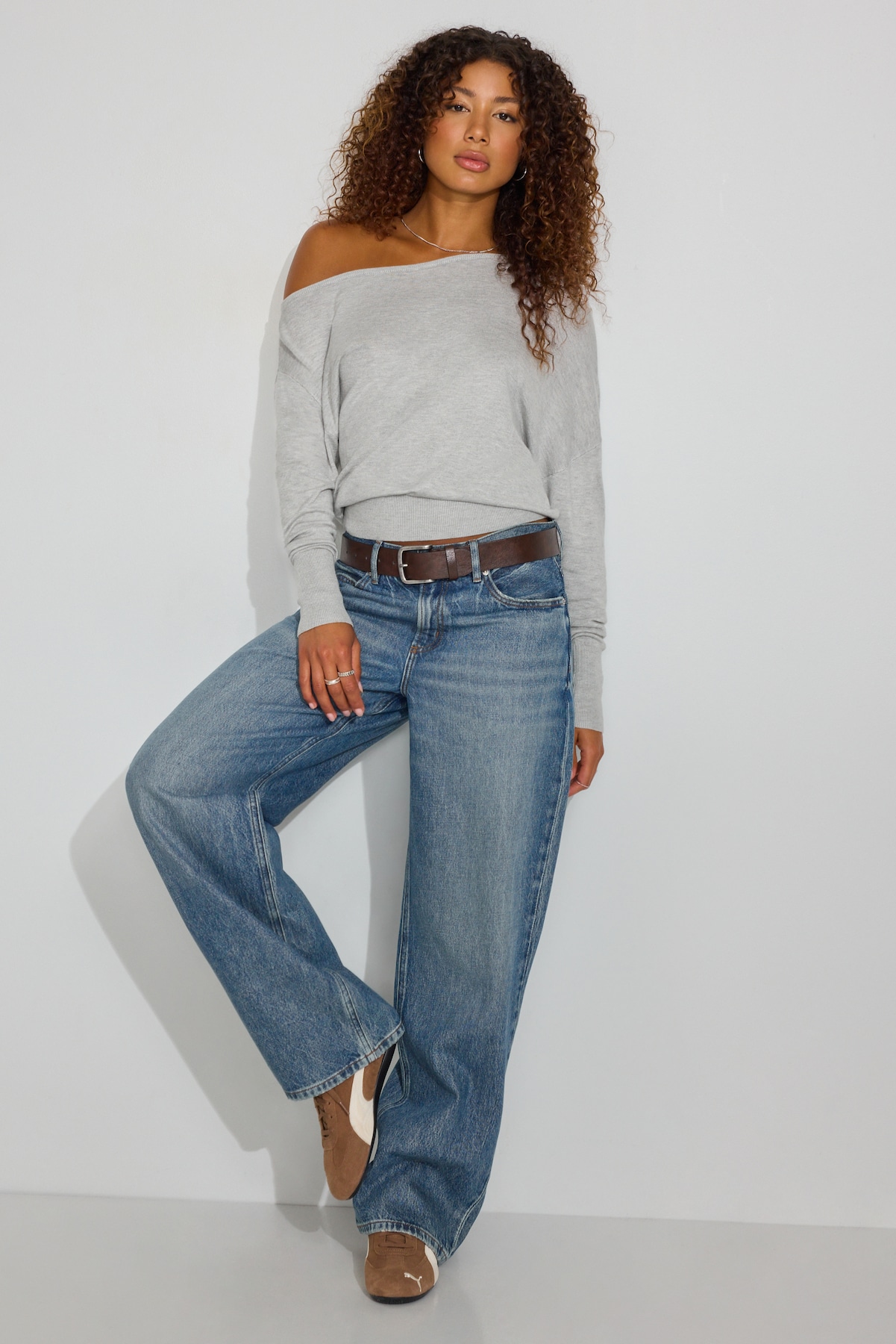 Alternative view of Rae Asymmetric Fine Sweater