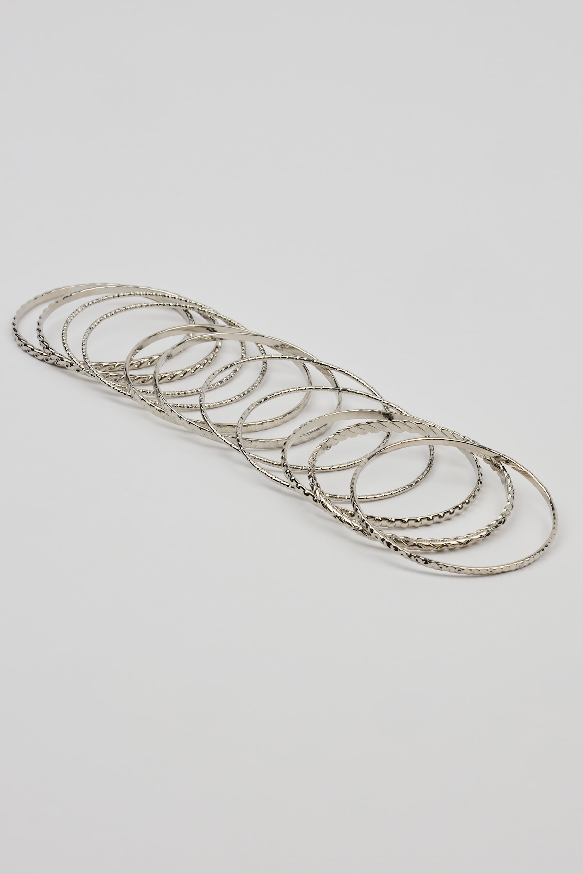 Set of 11 Textured Bangles - Image 5
