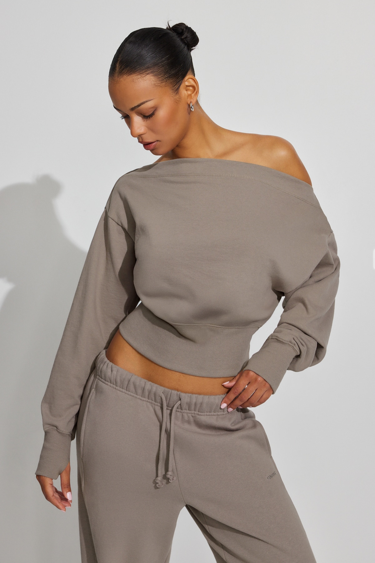 SoftTerry™ Rib Off Shoulder Sweater