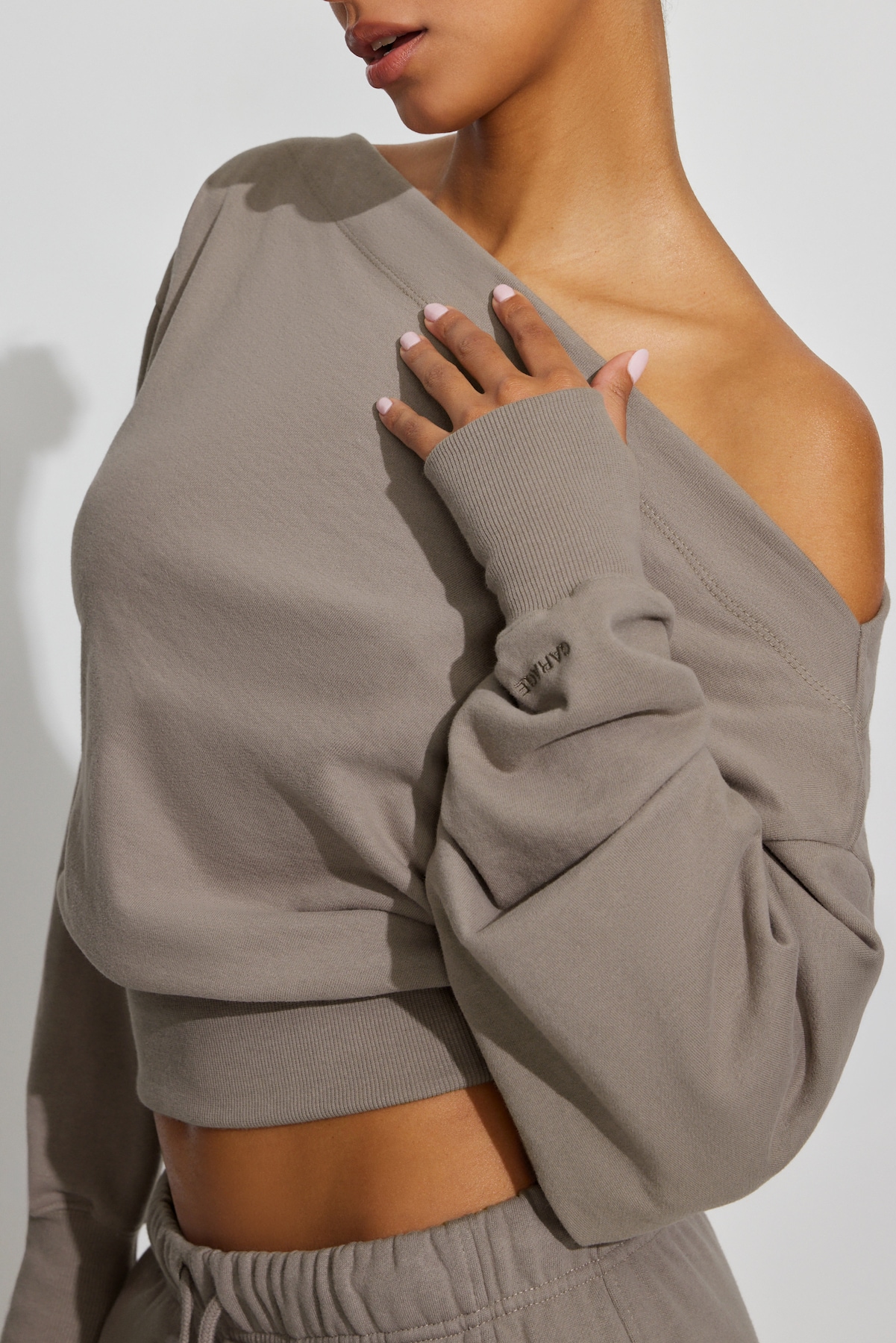 SoftTerry™ Rib Off Shoulder Sweater - Image 2