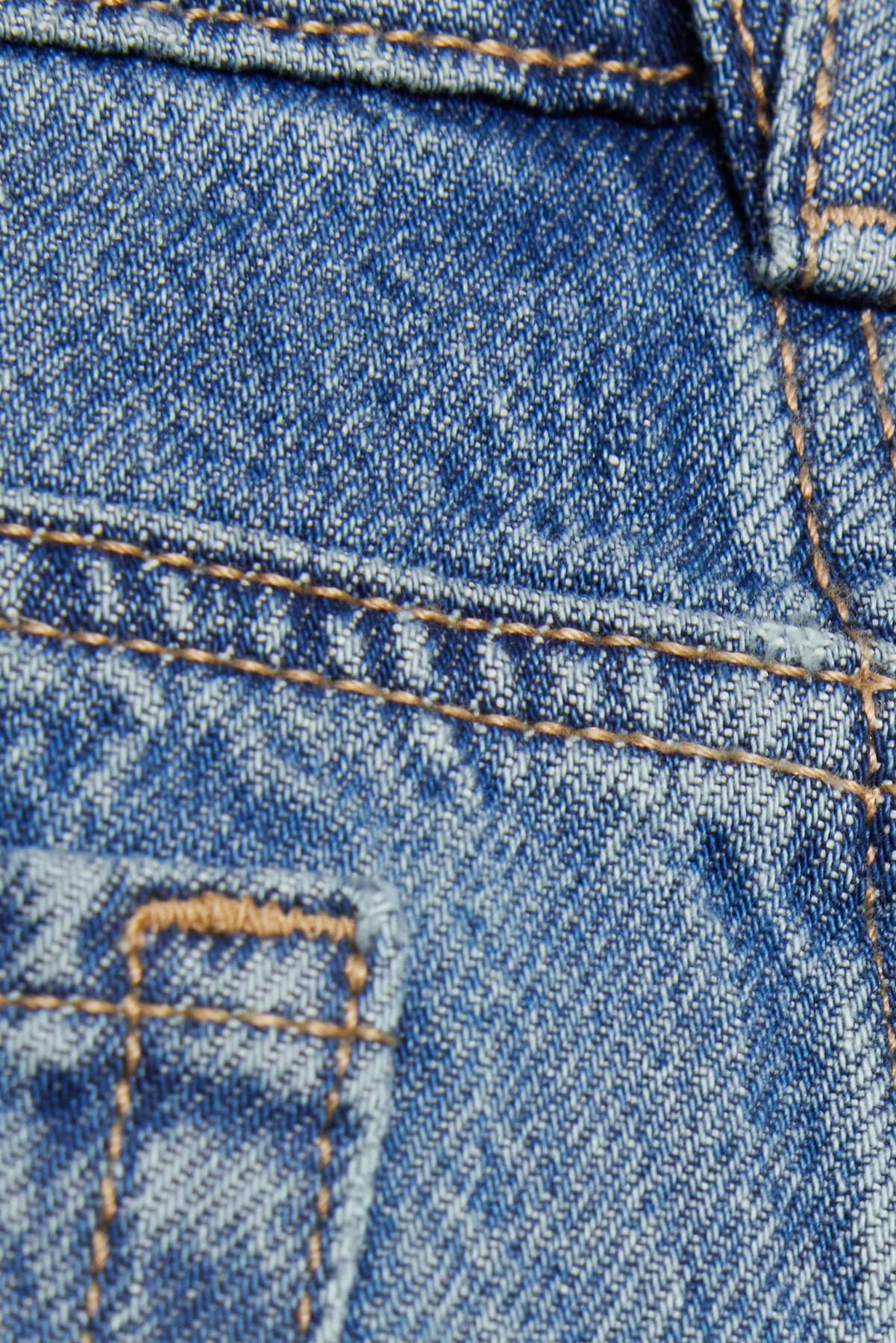 Denim Cut Off A-Line Skort - Image 4
