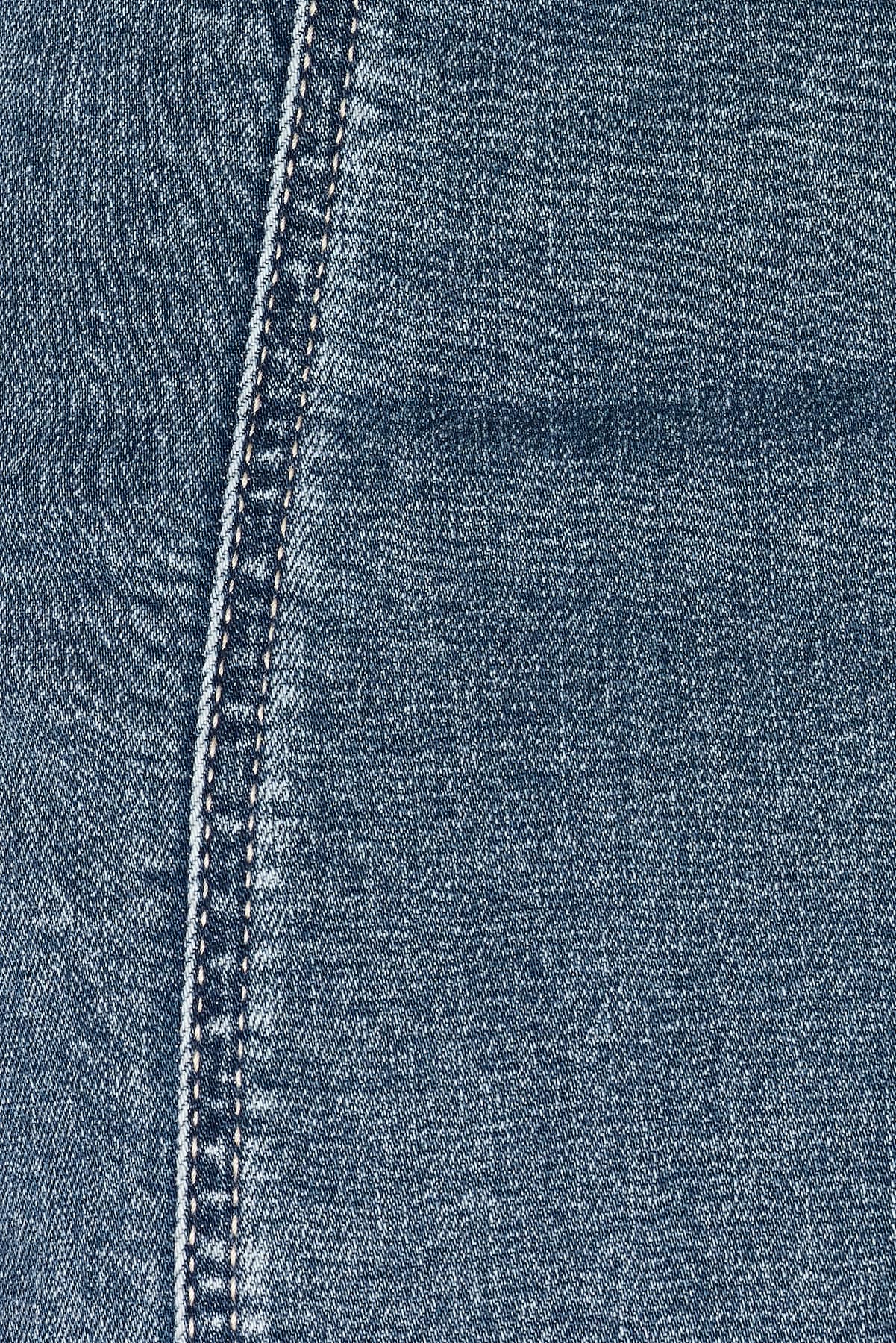 Denim Plunge Halter Dress - Image 5