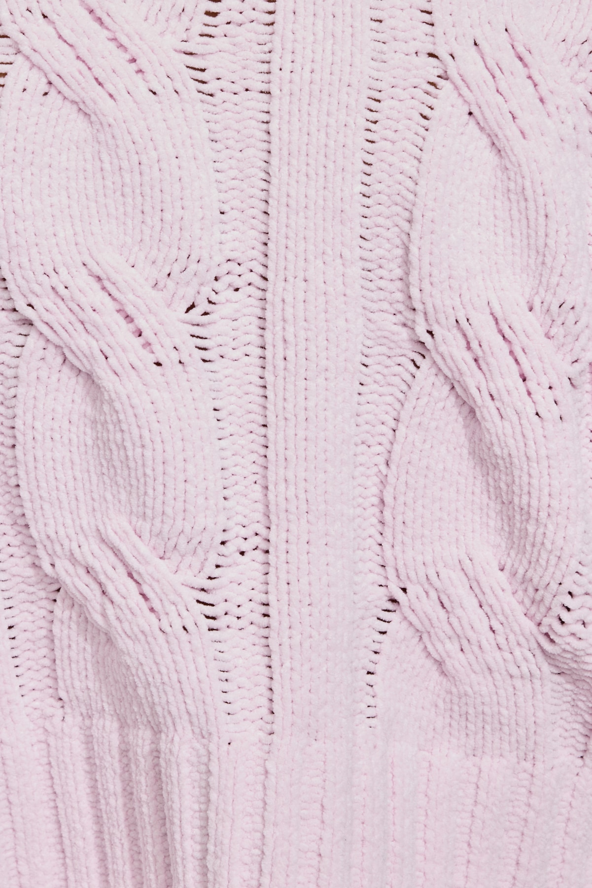 Chenille Cropped Cable Sweater - Image 4