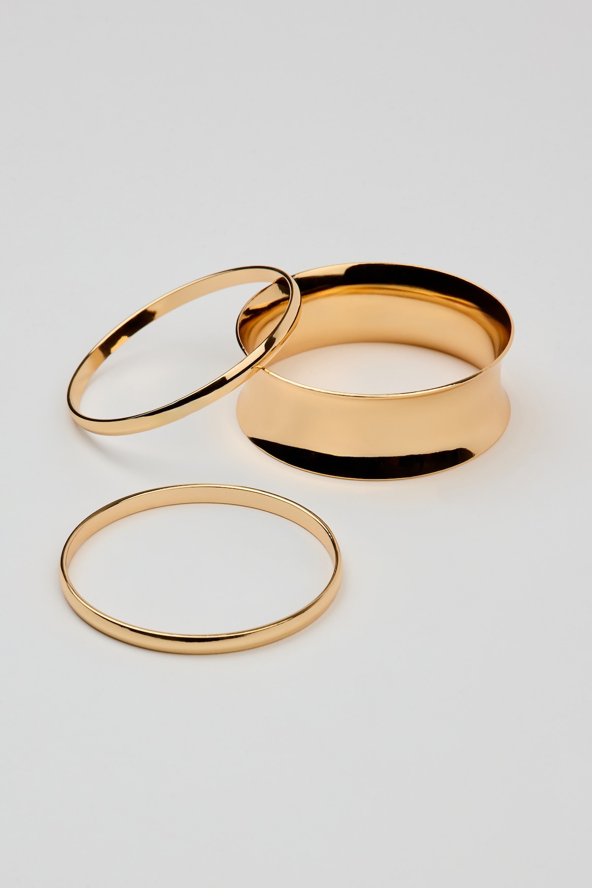 Set of 3 Convex & Wave Bangles - Image 2