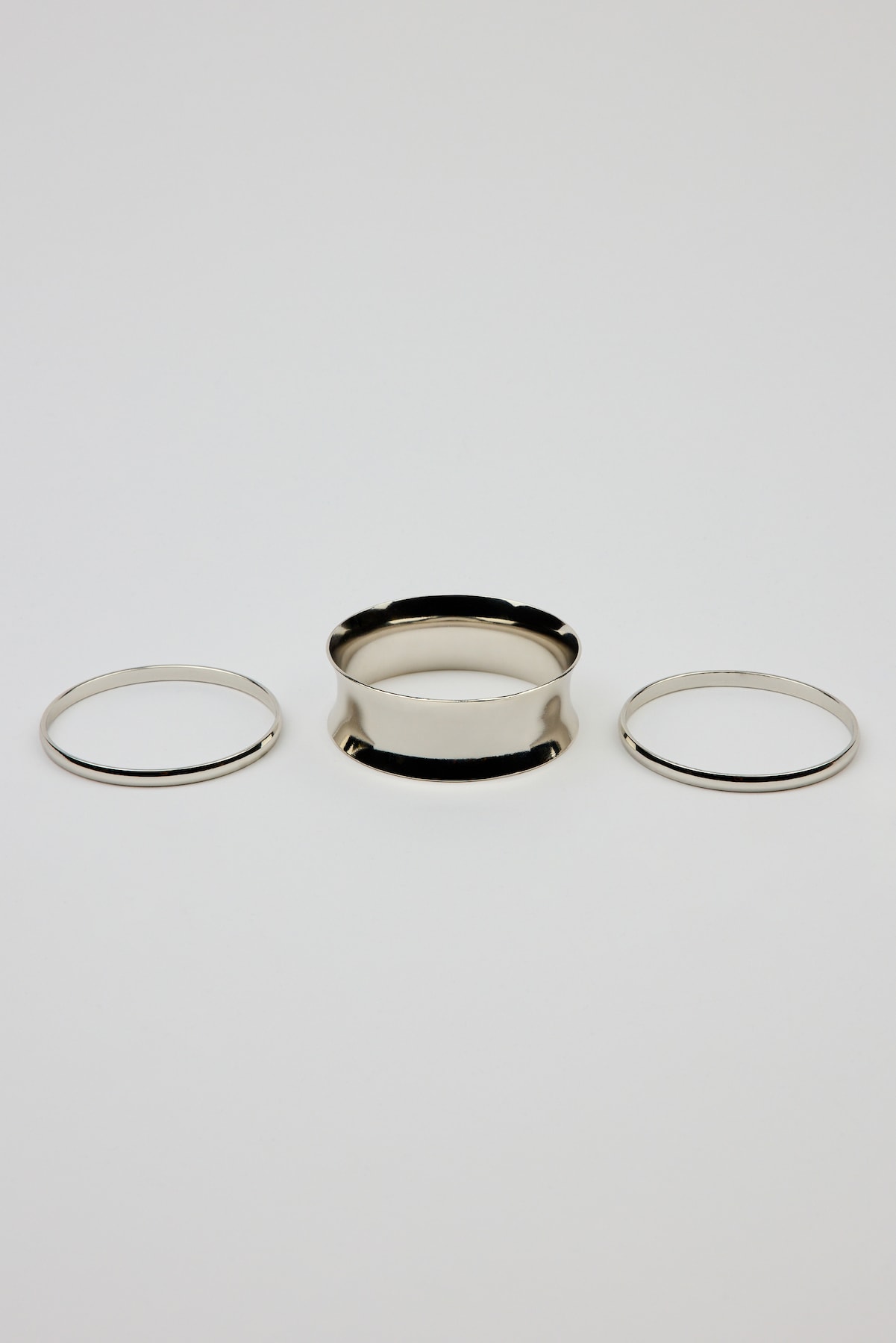 Set of 3 Convex & Wave Bangles - Image 3