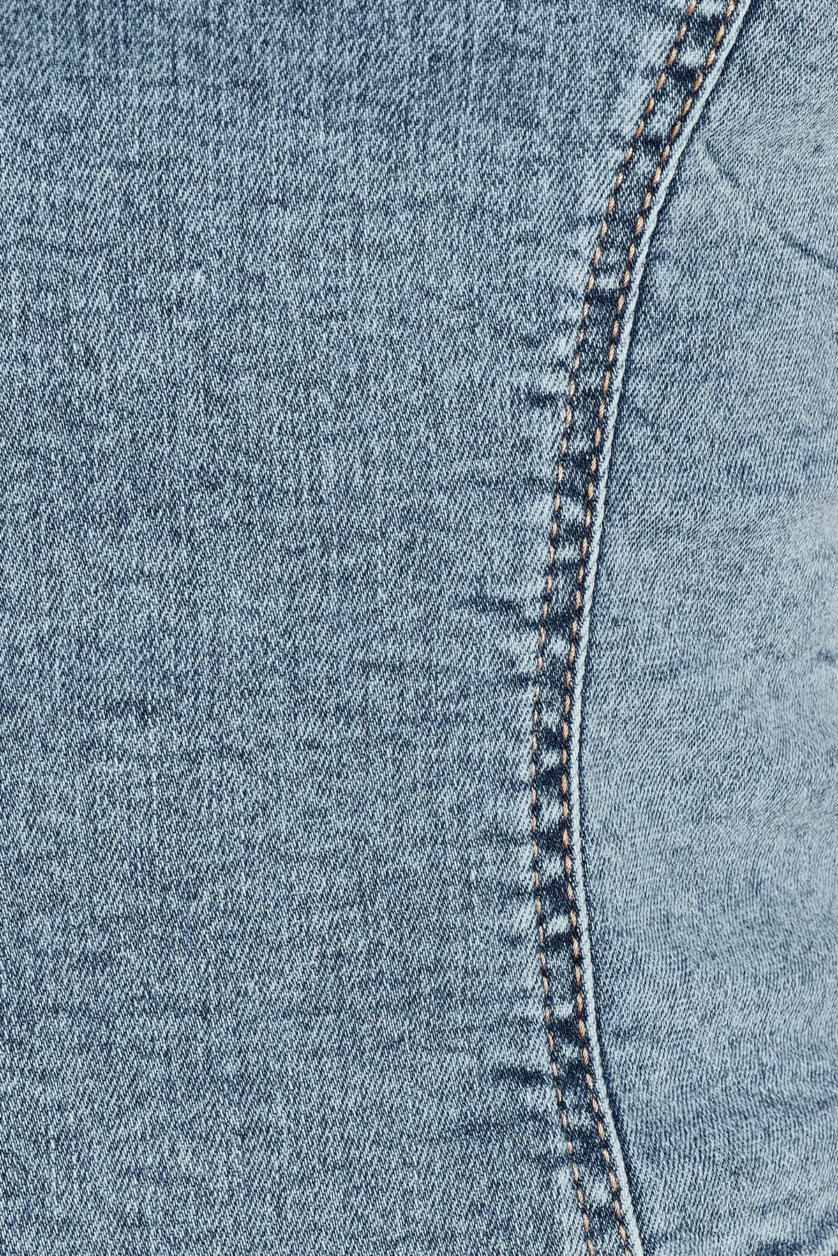 Denim Plunge Halter Top - Image 5