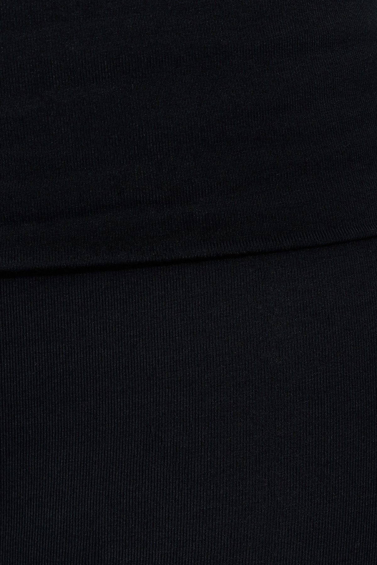 Soft Cotton Fold Over Flare Pants - Image 5