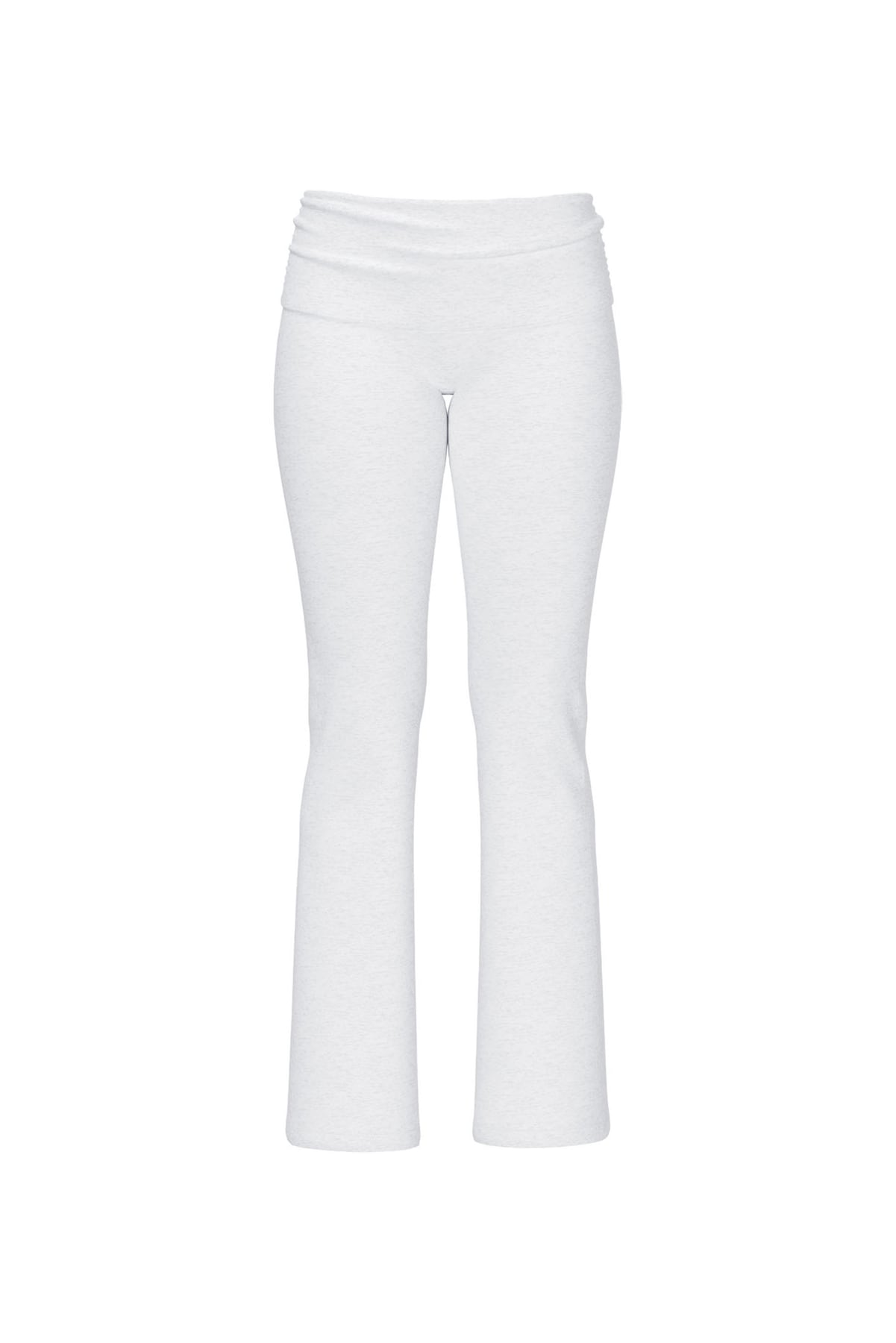 Soft Cotton Fold Over Flare Pants - Image 2