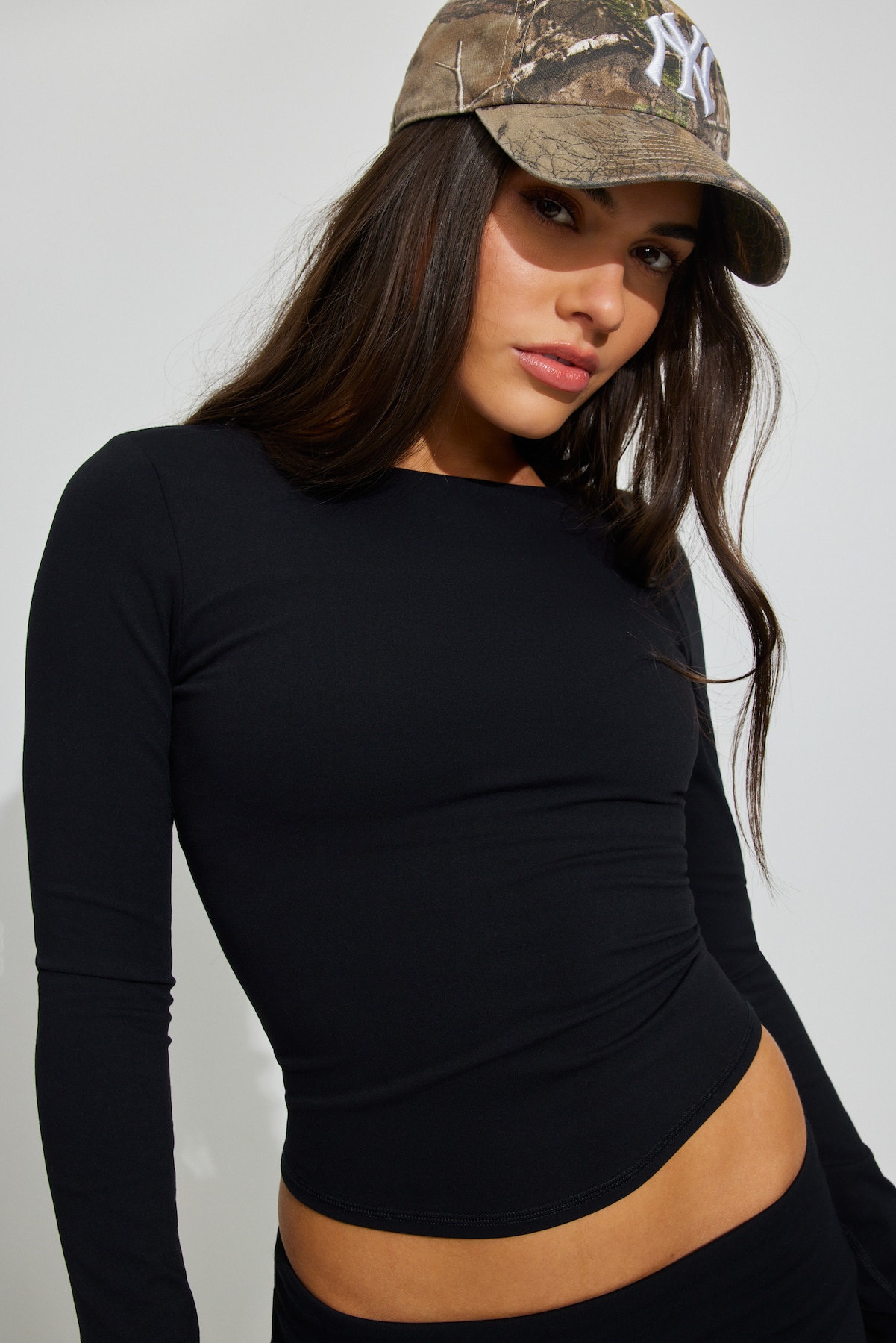 Alternative view of Active Scoop Back Long Sleeve Top