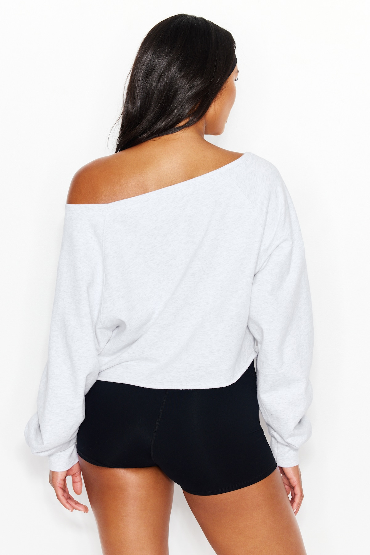 SoftTerry™ Raw-Edge Off Shoulder Sweatshirt - Image 5