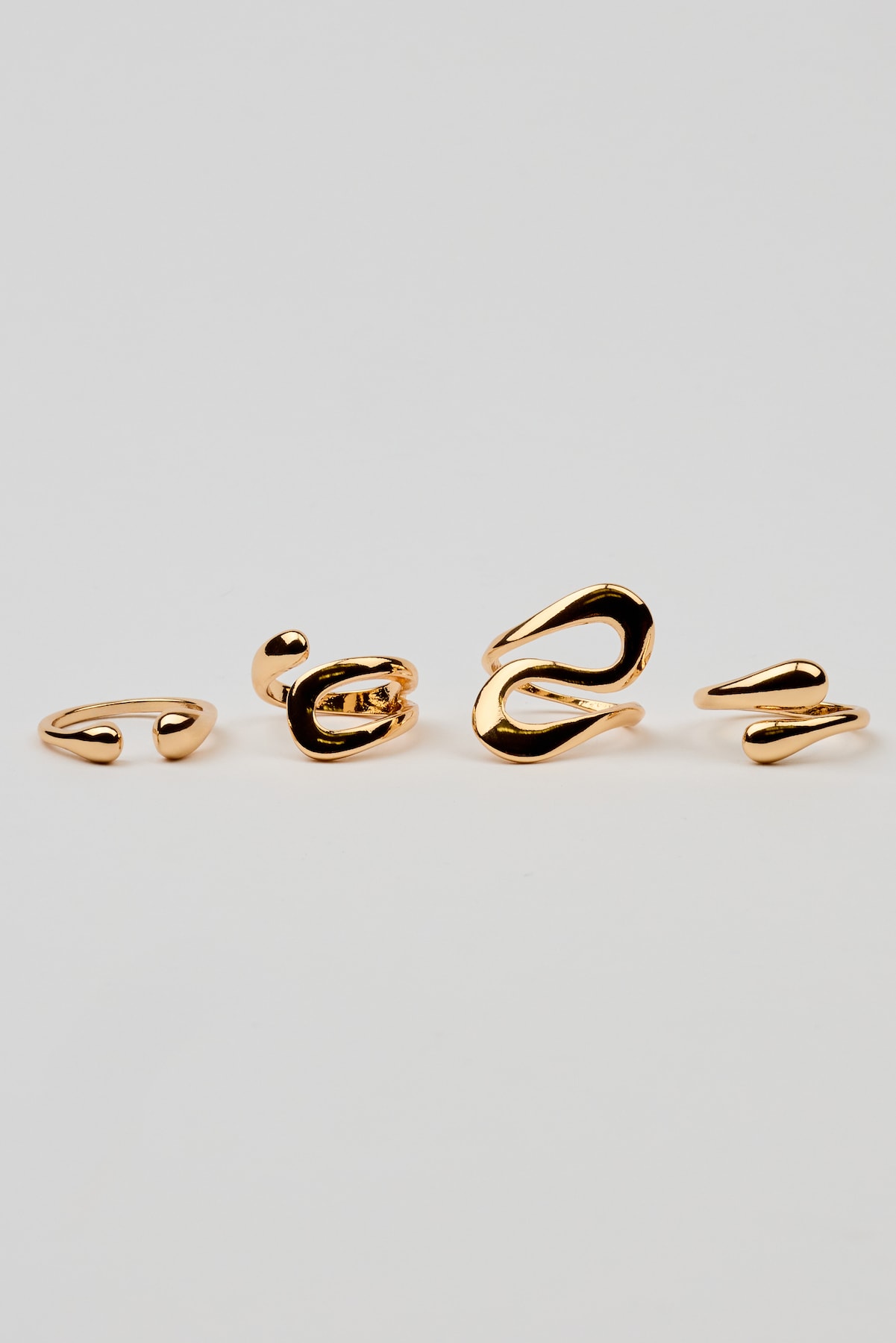 Set of 4 Open S Rings - Image 3