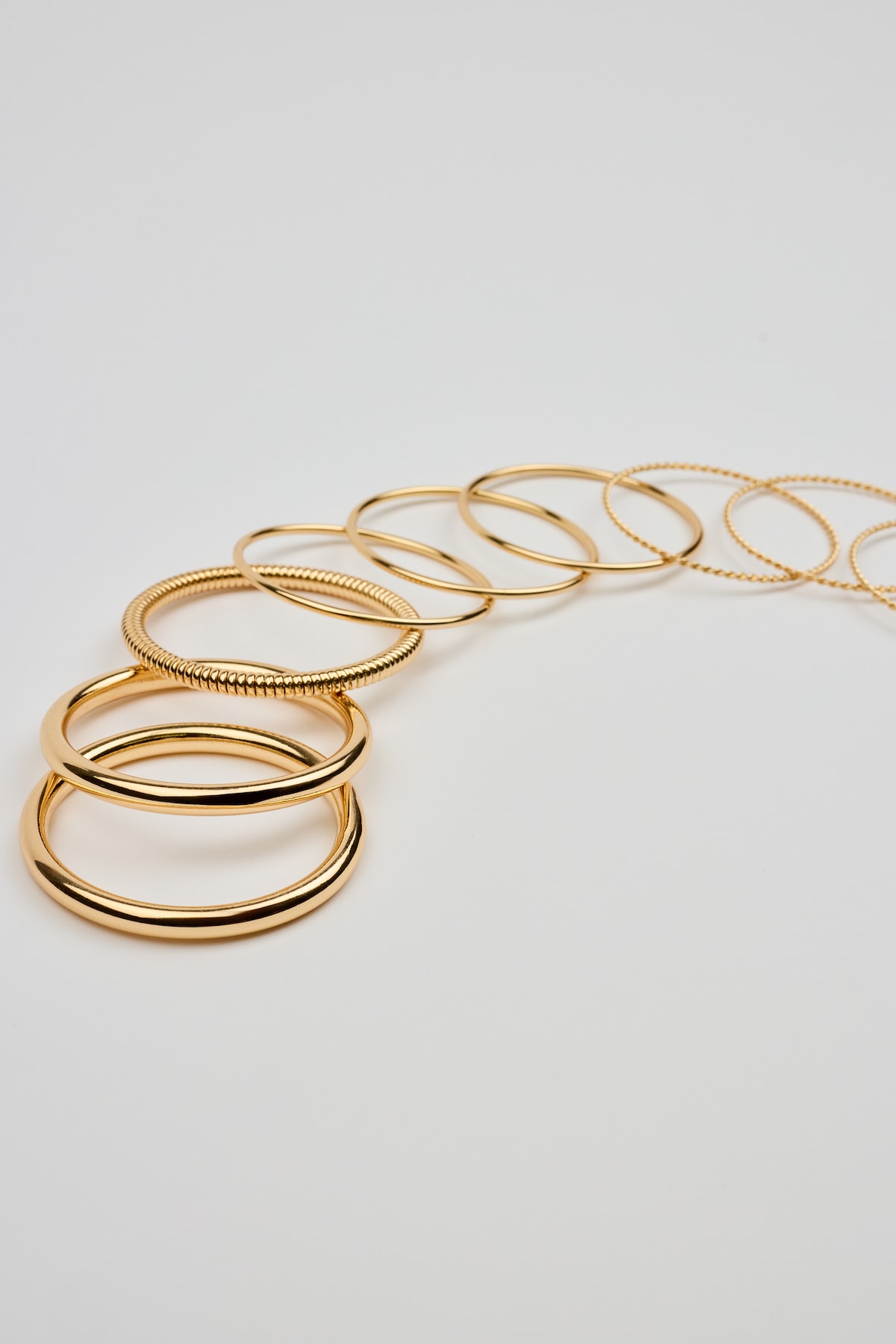 Set of 9 Twisted Bangles - Image 2