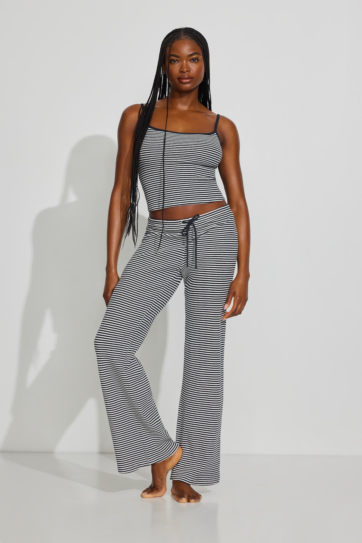 Waffle Scoop Neck Cami Top - Image 2