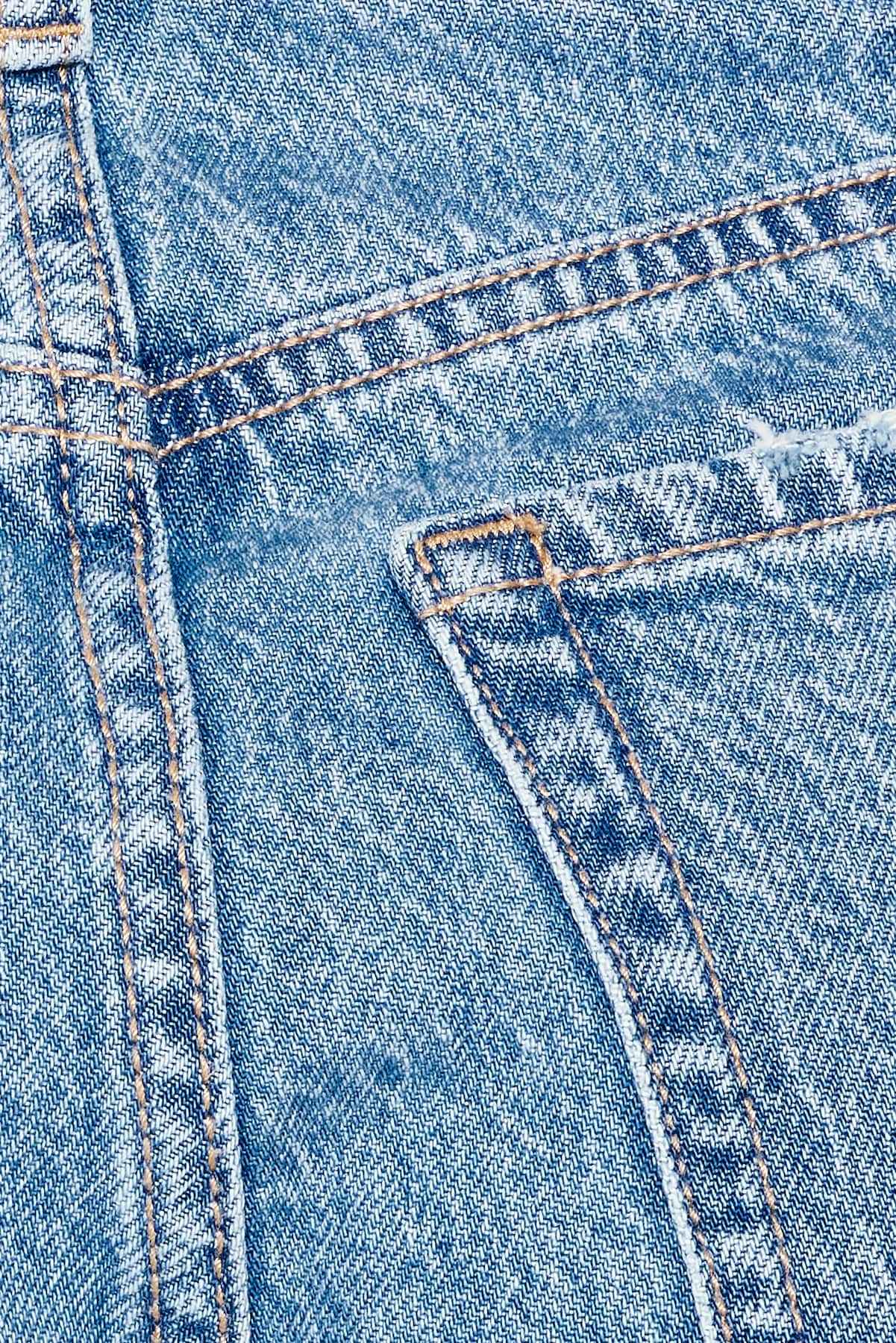 High Rise Cheeky Denim Shorts - Image 5
