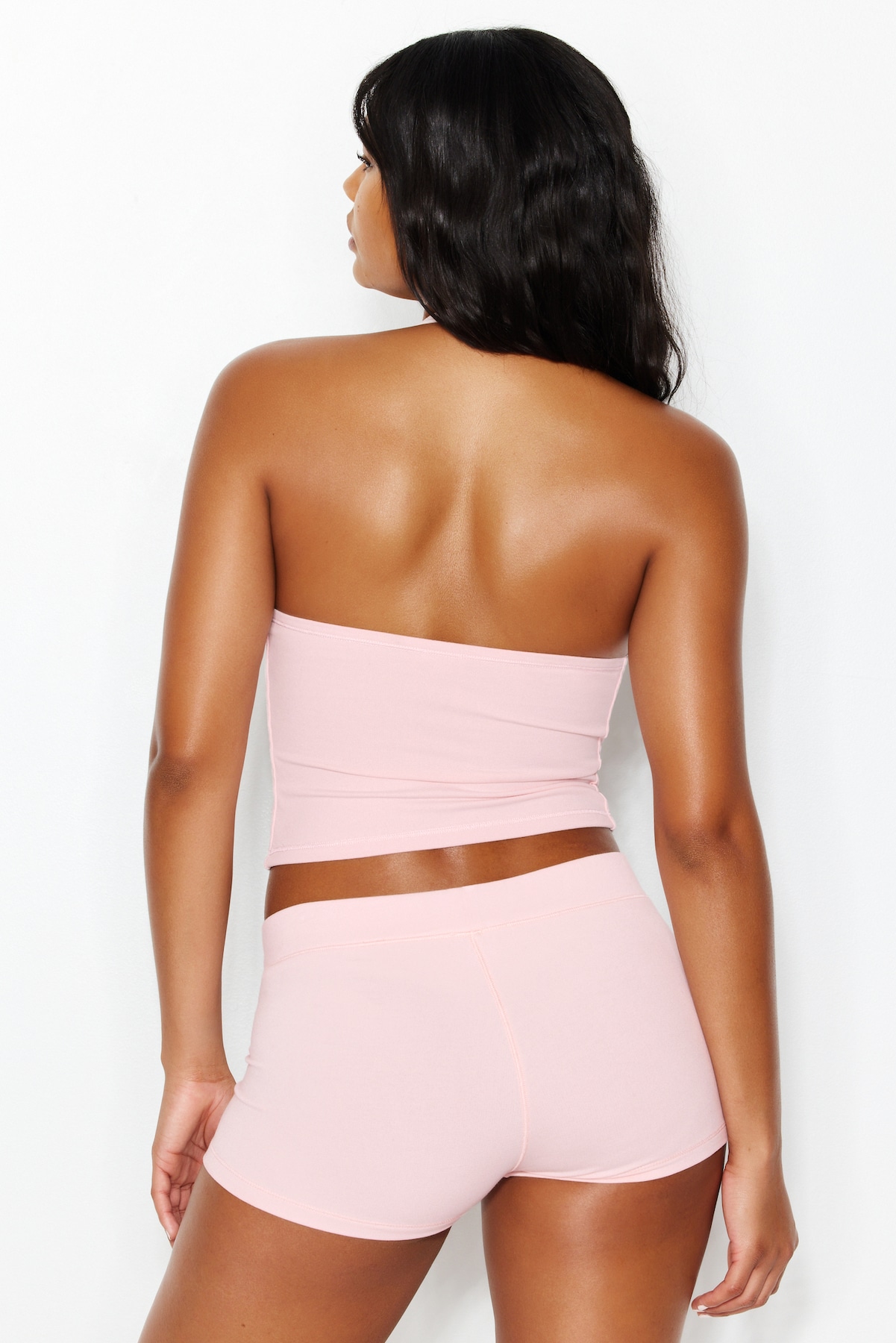StretchTerry™ Plunge Halter Top - Image 4