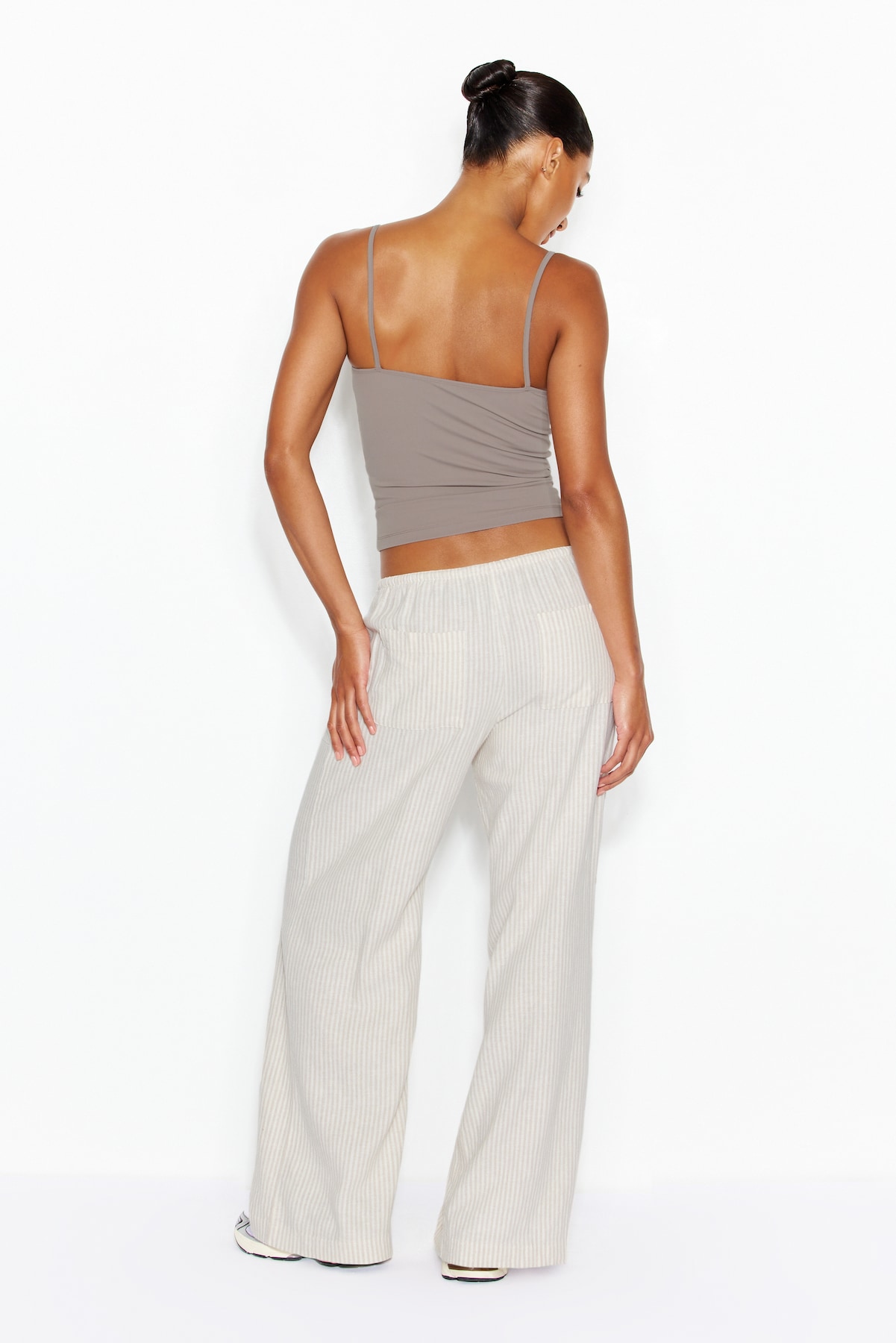 Millie Linen Pull-On Pants - Image 3