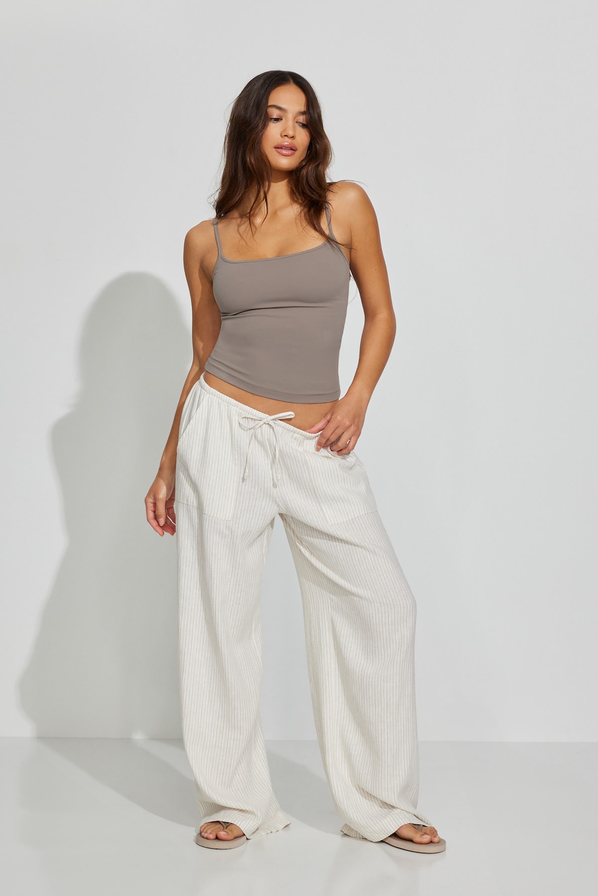Millie Linen Pull-On Pants - Image 3