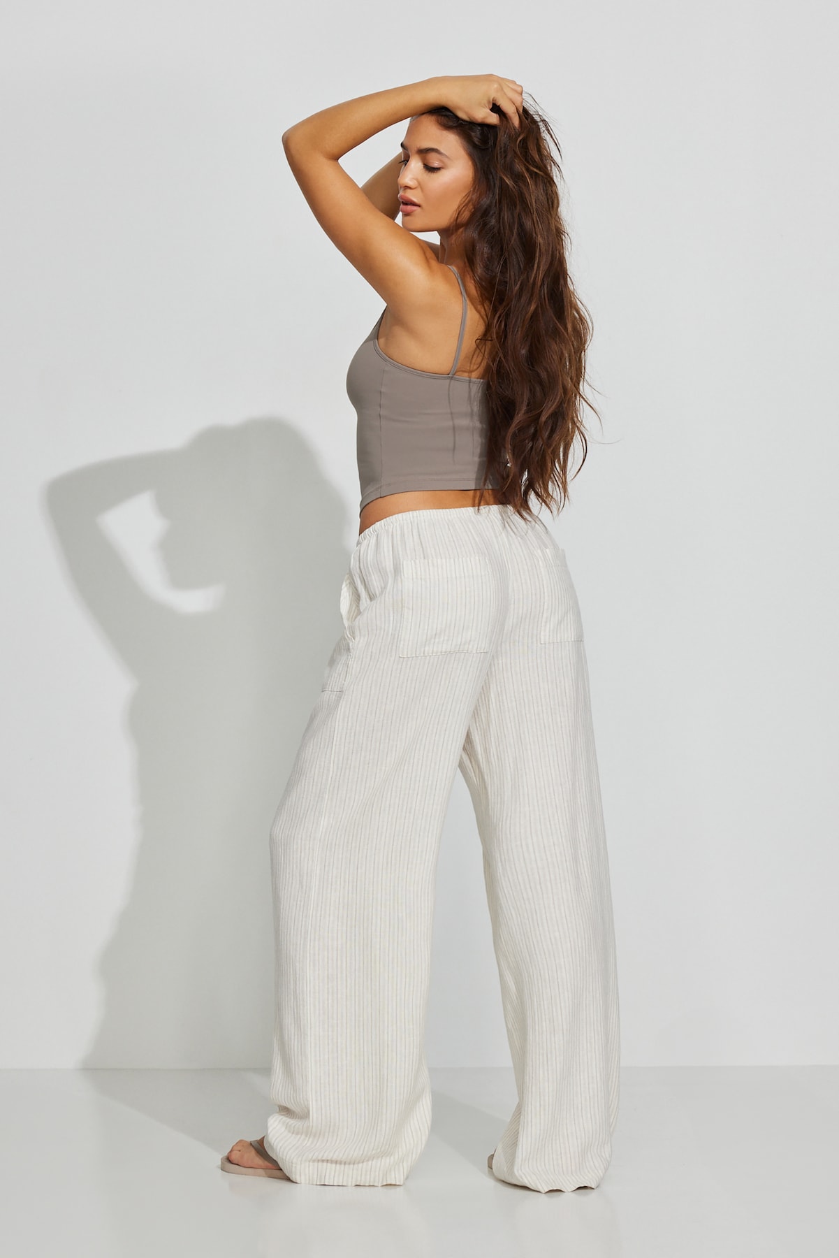 Millie Linen Pull-On Pants - Image 4