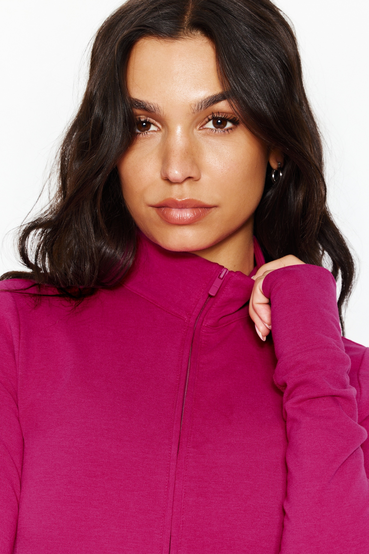 StretchTerry™ Mock Neck Zippy - Image 3