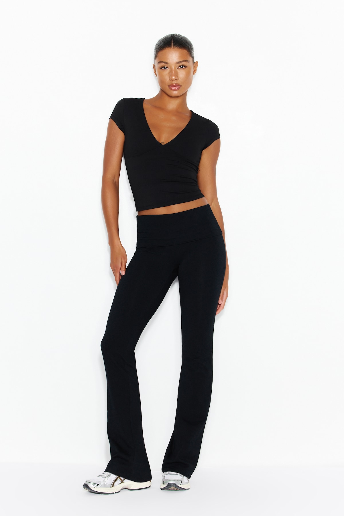 Sleek Plunge T-Shirt - Image 2