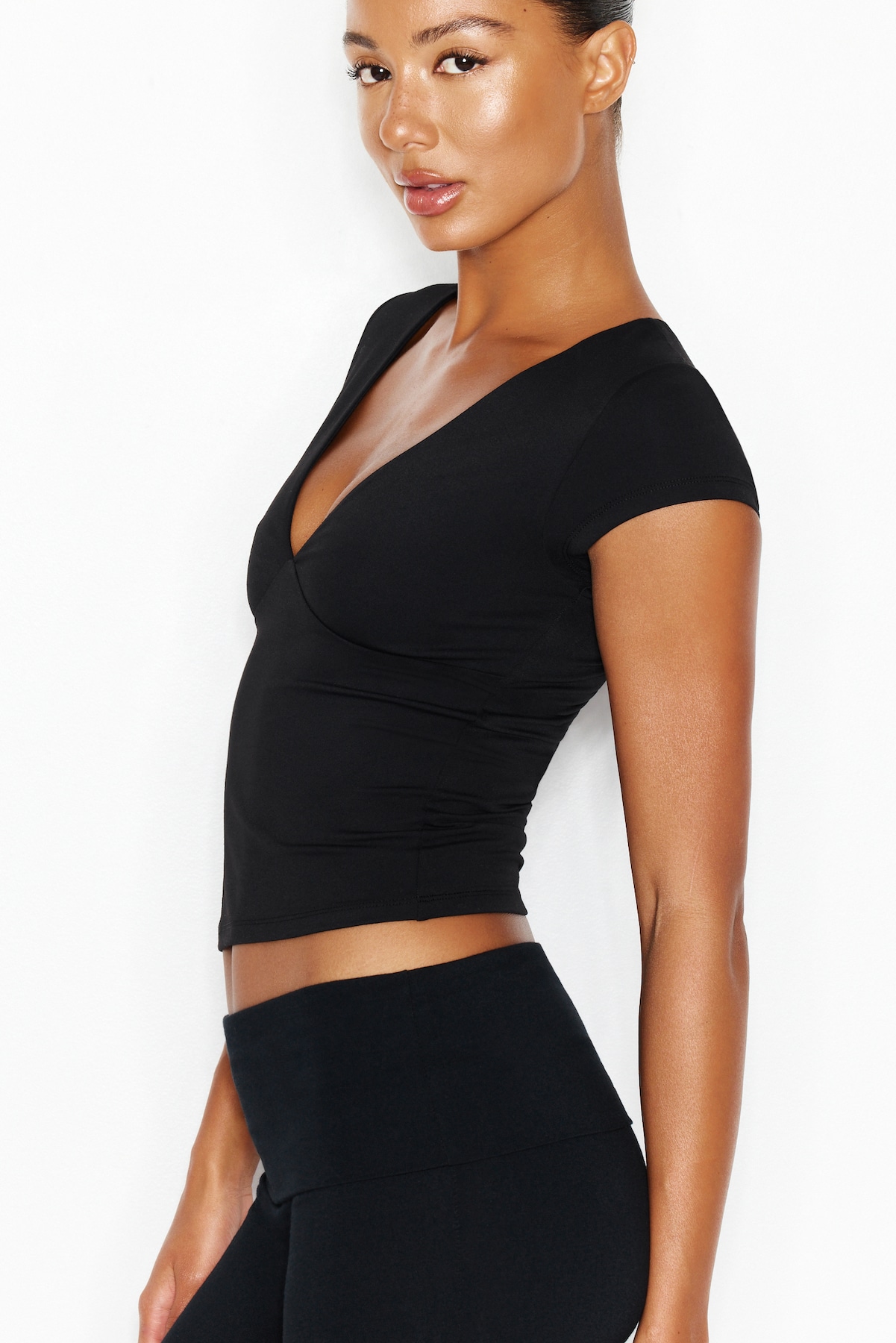 Sleek Plunge T-Shirt - Image 3