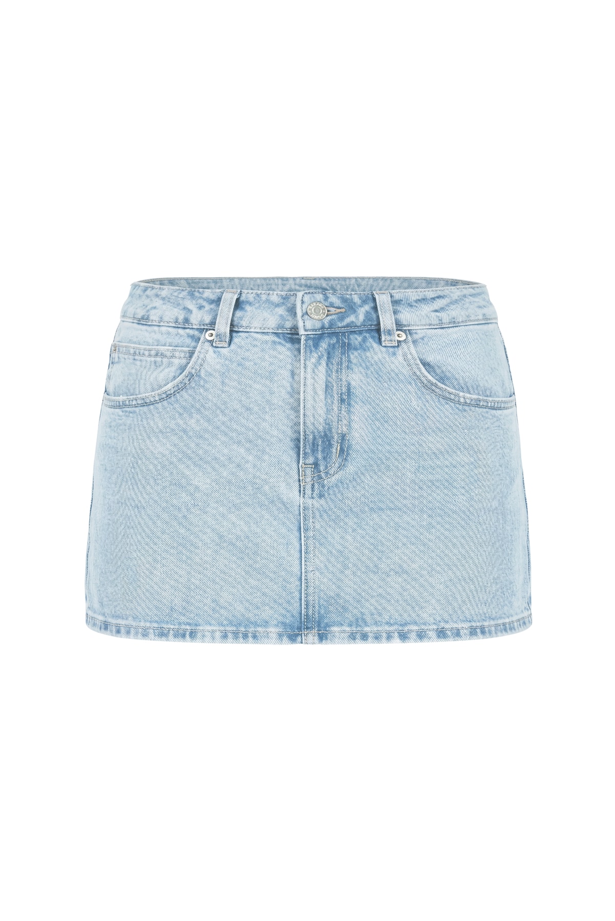 Denim Micro Skort - Image 2