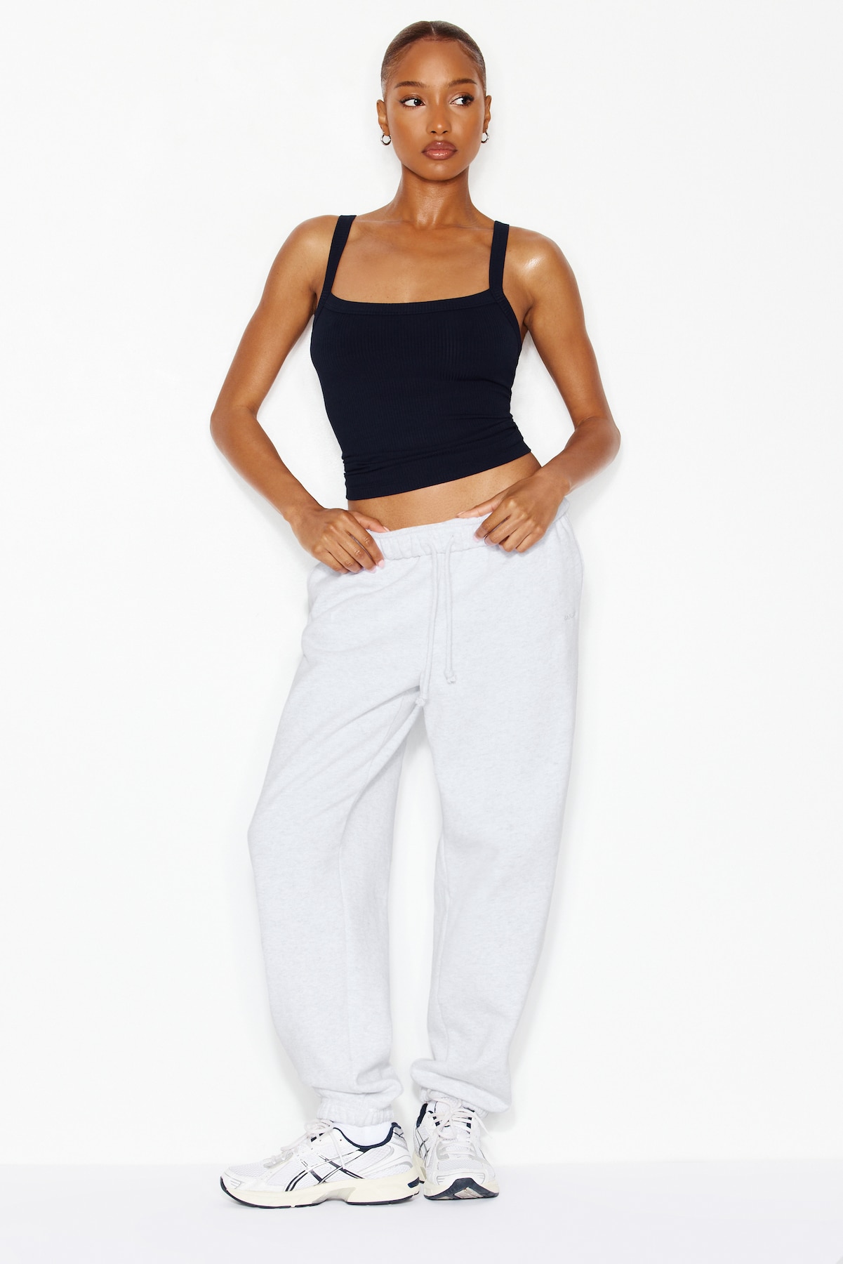 Open Neck Ribbed Cami Top - Image 2