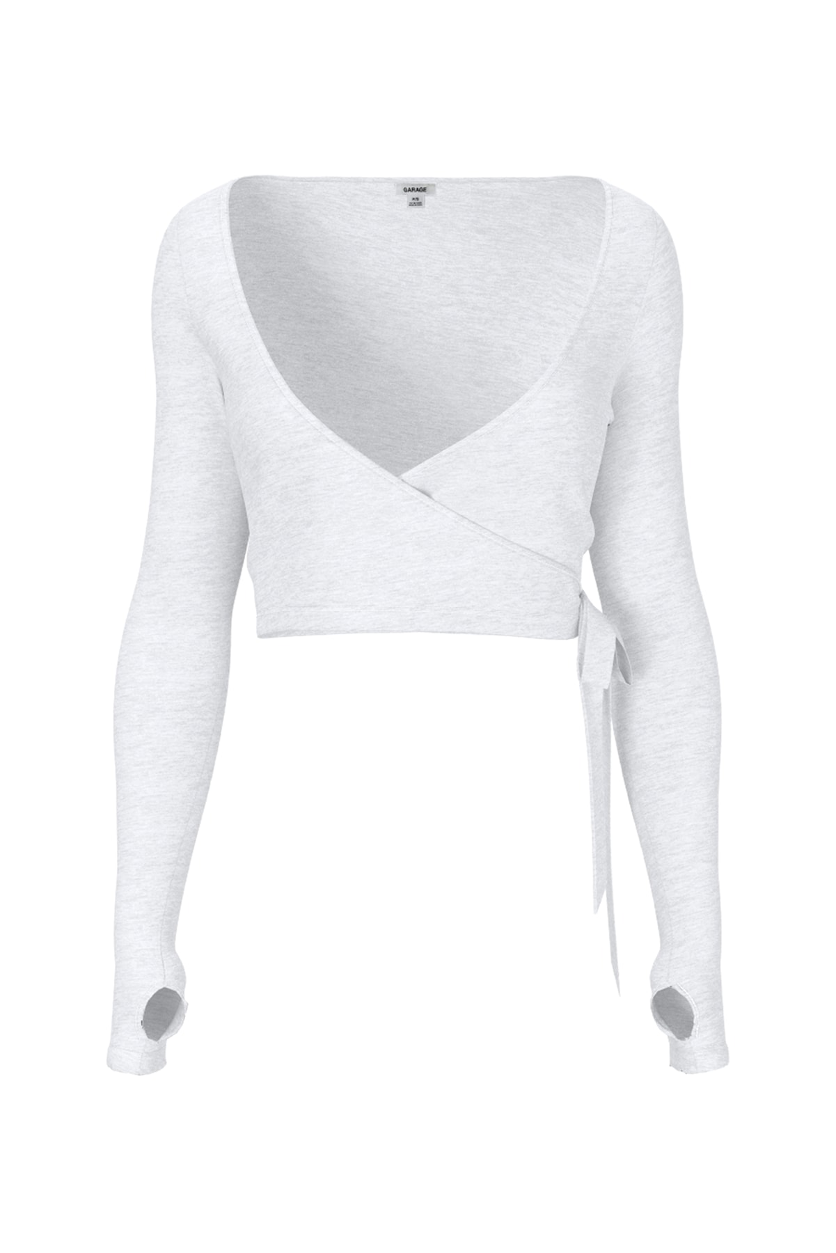 Smooth Long Sleeve Wrap Top - Image 2