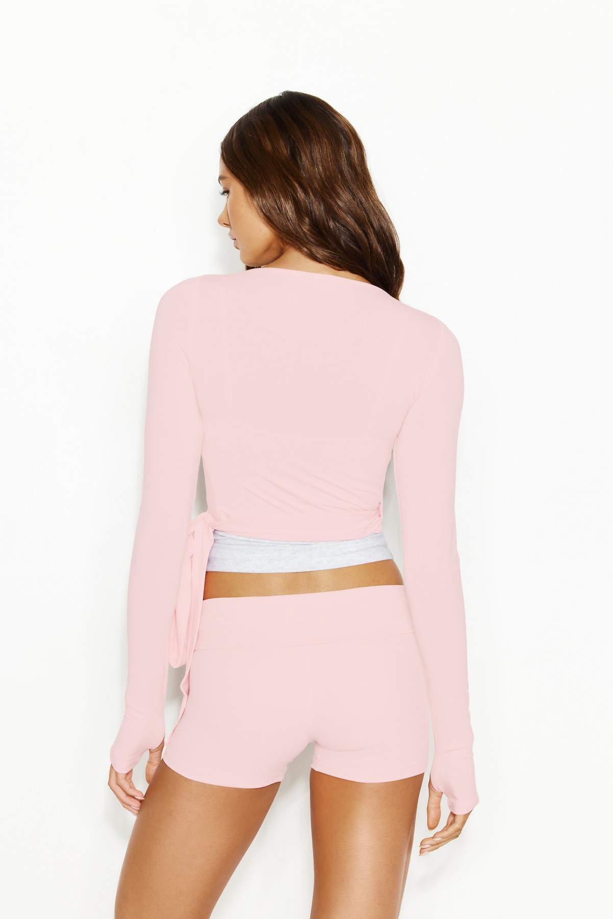 Smooth Long Sleeve Wrap Top - Image 5