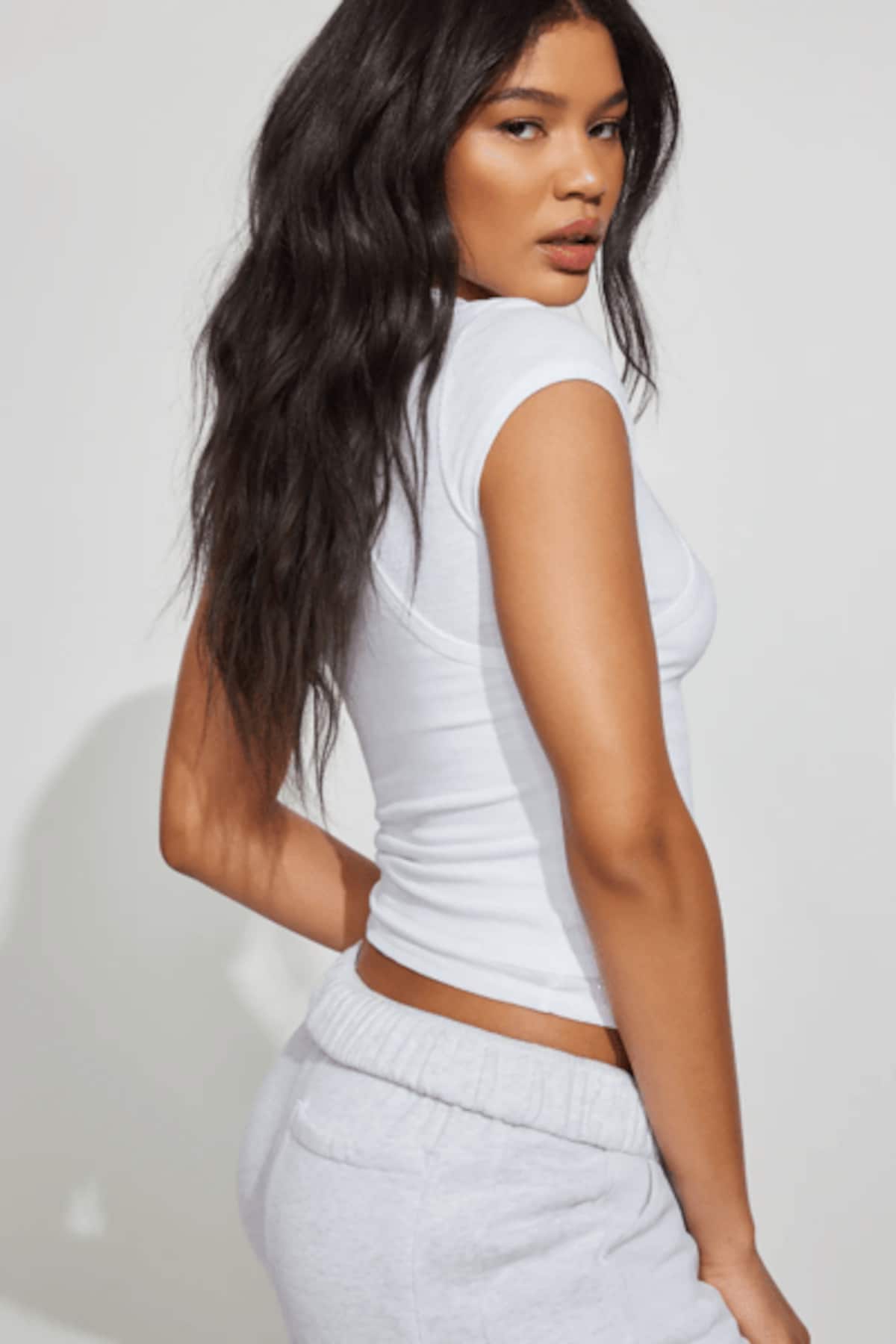 Layered Crewneck Short Sleeve Top - Image 2
